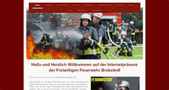 Desktop Screenshot of feuerwehr-brokstedt.de