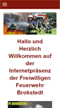 Mobile Screenshot of feuerwehr-brokstedt.de