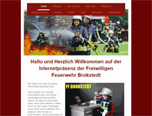 Tablet Screenshot of feuerwehr-brokstedt.de